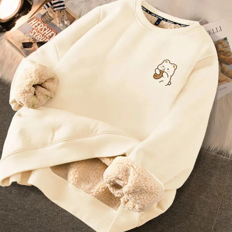 Fashion Thickened Printed Sweater For Women - Bellarte Enchanté Fashion Thickened Printed Sweater For Women